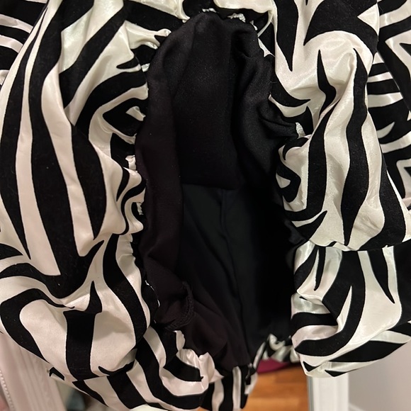 037 Trixxi Zebra Black Sequin Cocktail Dress - Picture 6 of 8